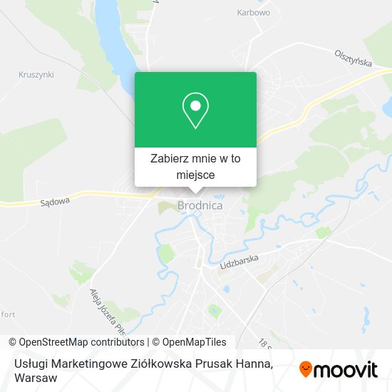 Mapa Usługi Marketingowe Ziółkowska Prusak Hanna