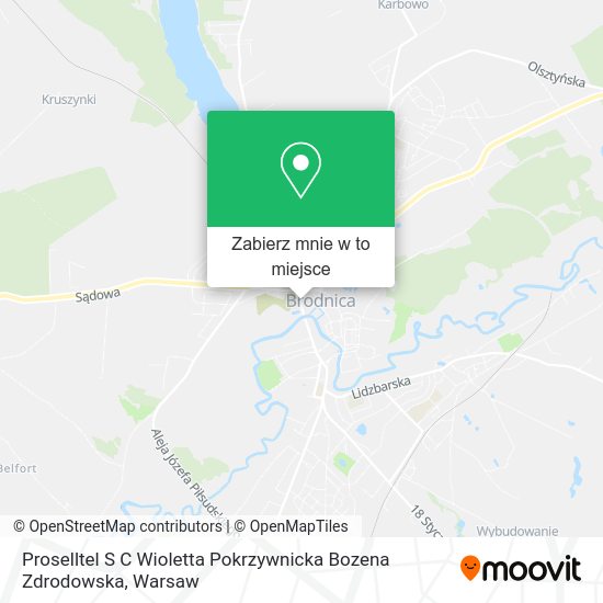 Mapa Proselltel S C Wioletta Pokrzywnicka Bozena Zdrodowska