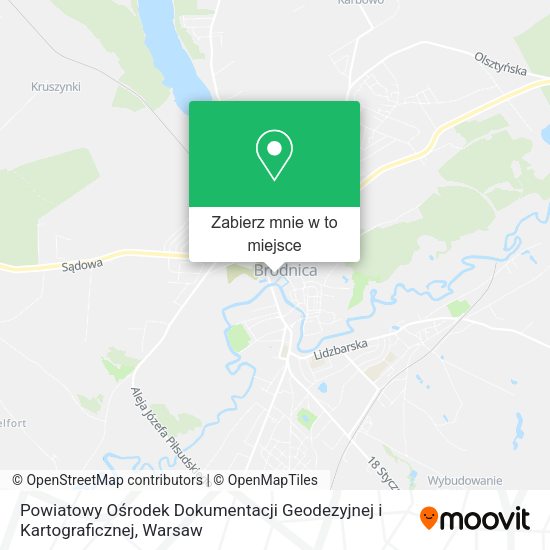 Mapa Powiatowy Ośrodek Dokumentacji Geodezyjnej i Kartograficznej