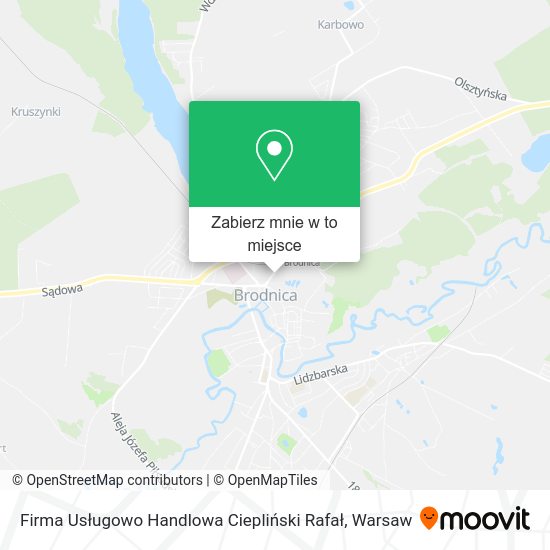 Mapa Firma Usługowo Handlowa Ciepliński Rafał