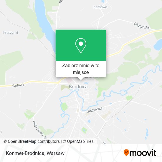 Mapa Konmet-Brodnica