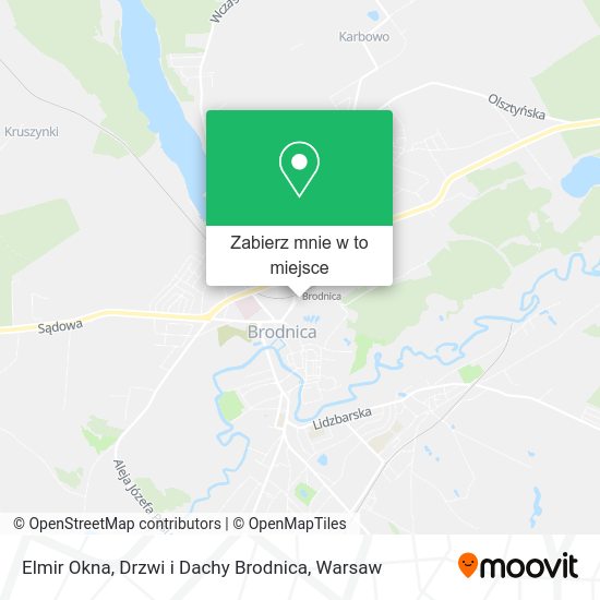 Mapa Elmir Okna, Drzwi i Dachy Brodnica