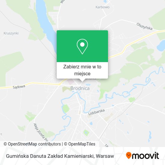 Mapa Gumińska Danuta Zakład Kamieniarski