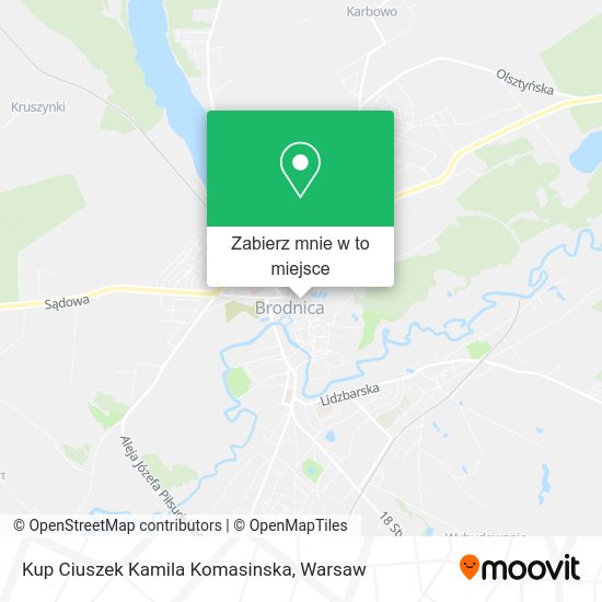 Mapa Kup Ciuszek Kamila Komasinska