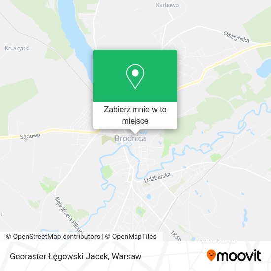 Mapa Georaster Łęgowski Jacek