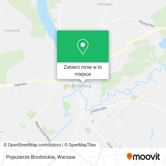 Mapa Pojezierze Brodnickie