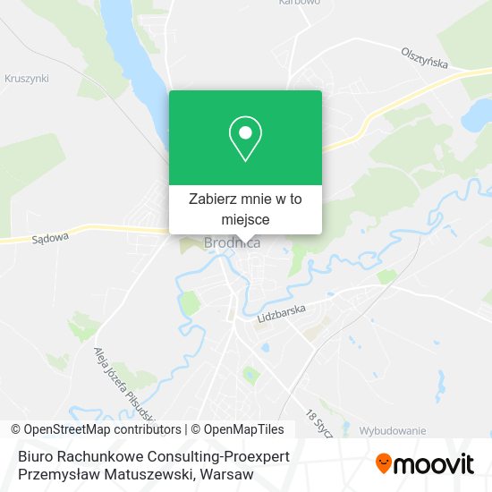 Mapa Biuro Rachunkowe Consulting-Proexpert Przemysław Matuszewski