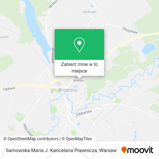 Mapa Sarnowska Maria J. Kancelaria Prawnicza