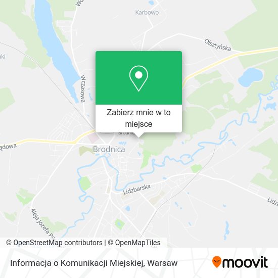 Mapa Informacja o Komunikacji Miejskiej