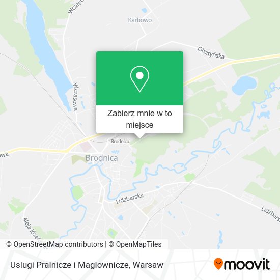 Mapa Uslugi Pralnicze i Maglownicze