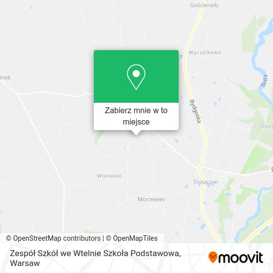 Mapa Zespół Szkół we Wtelnie Szkoła Podstawowa