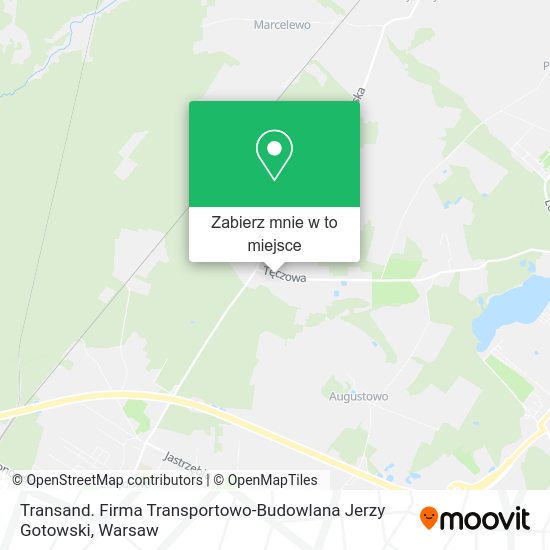 Mapa Transand. Firma Transportowo-Budowlana Jerzy Gotowski