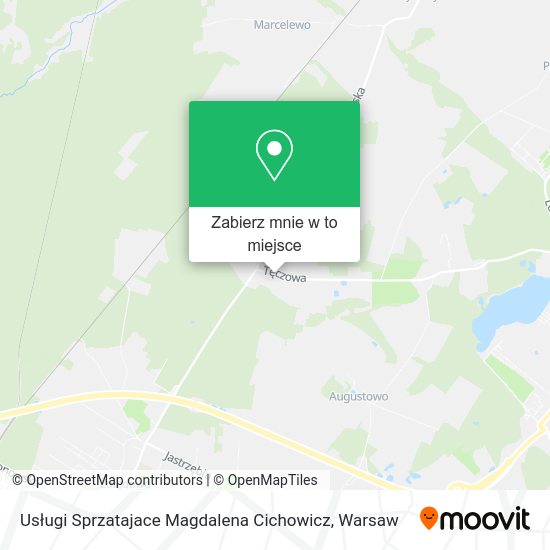 Mapa Usługi Sprzatajace Magdalena Cichowicz