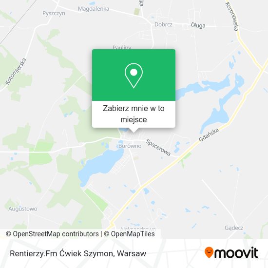 Mapa Rentierzy.Fm Ćwiek Szymon