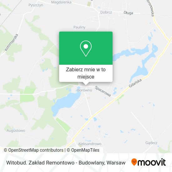 Mapa Witobud. Zakład Remontowo - Budowlany