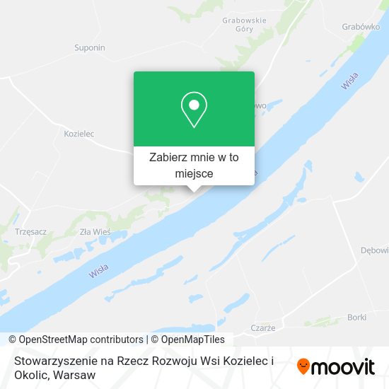 Mapa Stowarzyszenie na Rzecz Rozwoju Wsi Kozielec i Okolic