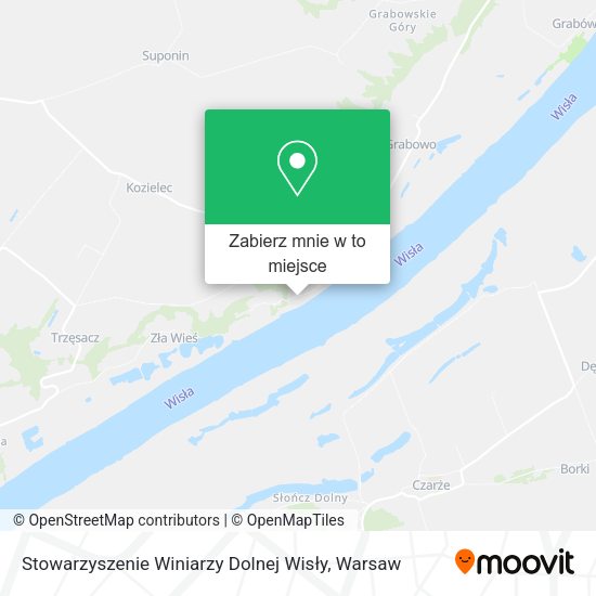 Mapa Stowarzyszenie Winiarzy Dolnej Wisły