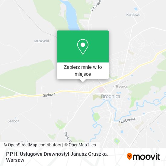 Mapa P.P.H. Usługowe Drewnostyl Janusz Gruszka