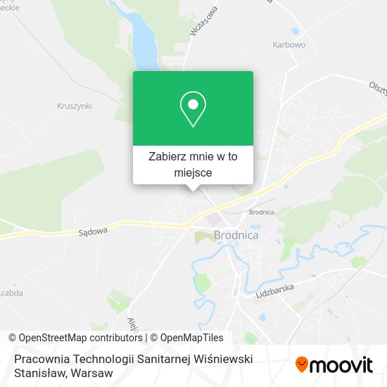 Mapa Pracownia Technologii Sanitarnej Wiśniewski Stanisław