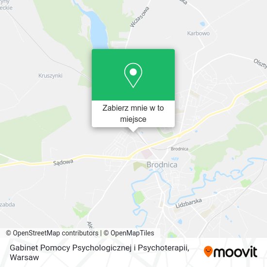 Mapa Gabinet Pomocy Psychologicznej i Psychoterapii