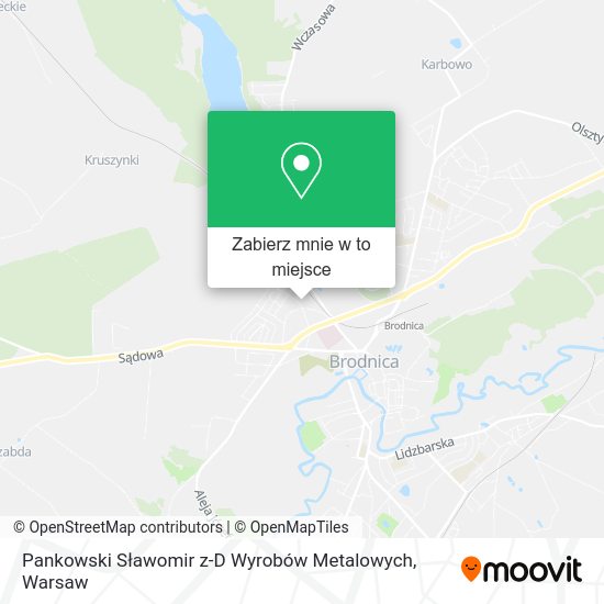 Mapa Pankowski Sławomir z-D Wyrobów Metalowych