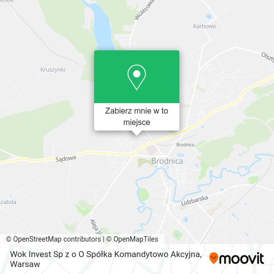 Mapa Wok Invest Sp z o O Spółka Komandytowo Akcyjna