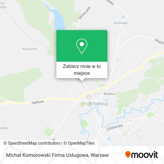 Mapa Michał Komorowski Firma Usługowa