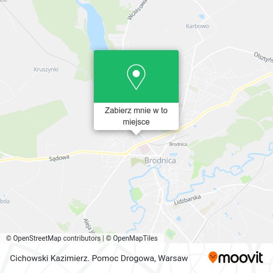 Mapa Cichowski Kazimierz. Pomoc Drogowa