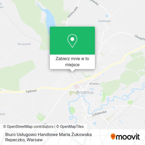 Mapa Biuro Usługowo Handlowe Maria Żukowska Repeczko