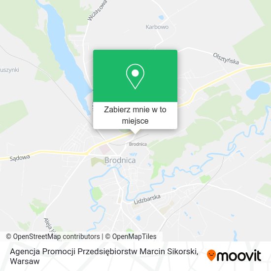 Mapa Agencja Promocji Przedsiębiorstw Marcin Sikorski