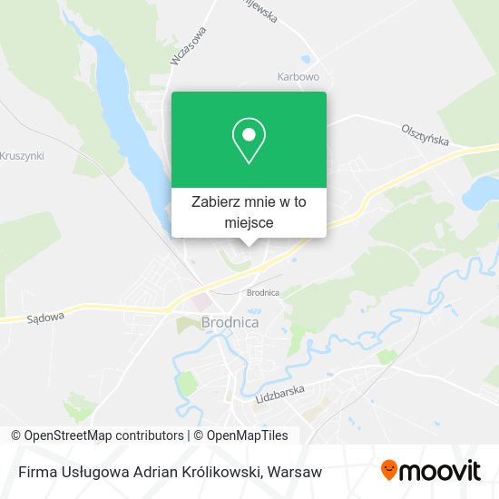 Mapa Firma Usługowa Adrian Królikowski