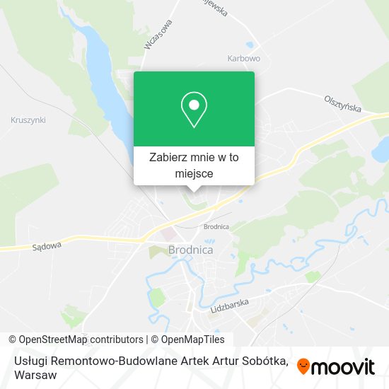 Mapa Usługi Remontowo-Budowlane Artek Artur Sobótka