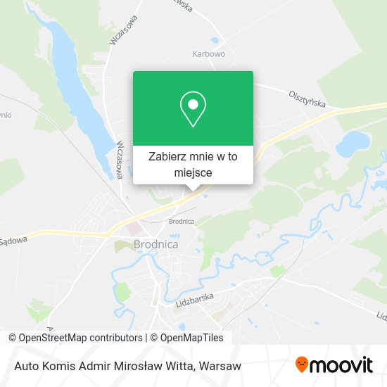 Mapa Auto Komis Admir Mirosław Witta