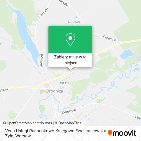 Mapa Vena Usługi Rachunkowo-Księgowe Ewa Laskowska-Żyła