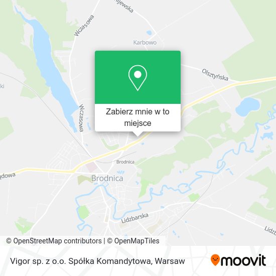 Mapa Vigor sp. z o.o. Spółka Komandytowa