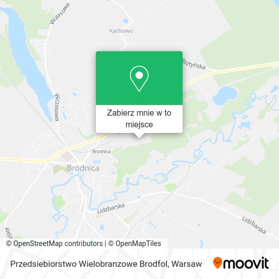 Mapa Przedsiebiorstwo Wielobranzowe Brodfol