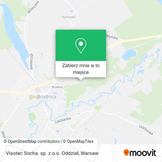 Mapa Visotec Socha. sp. z o.o. Oddział