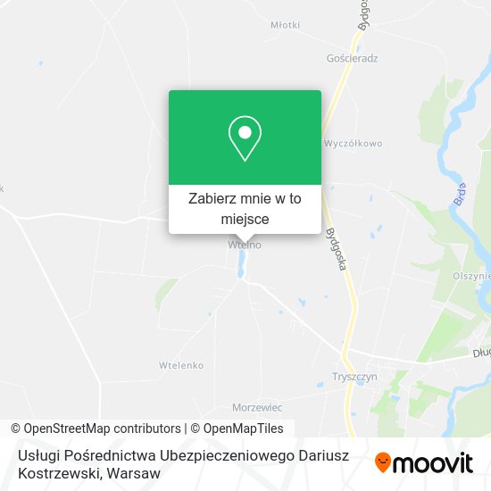 Mapa Usługi Pośrednictwa Ubezpieczeniowego Dariusz Kostrzewski