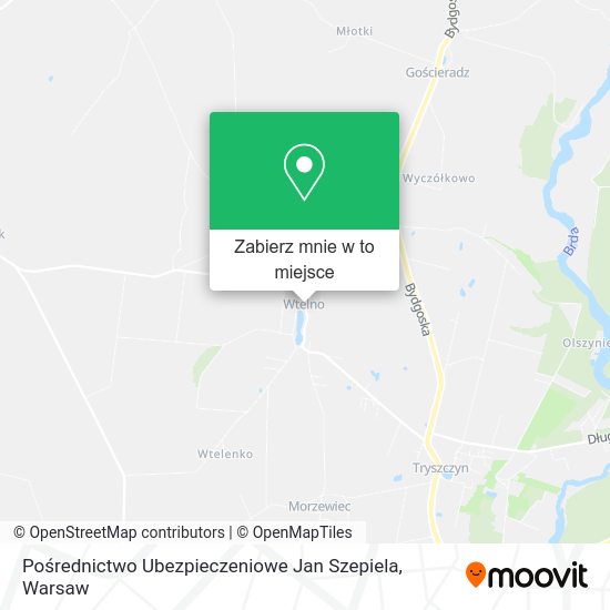 Mapa Pośrednictwo Ubezpieczeniowe Jan Szepiela