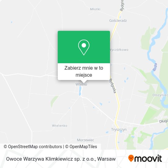 Mapa Owoce Warzywa Klimkiewicz sp. z o.o.