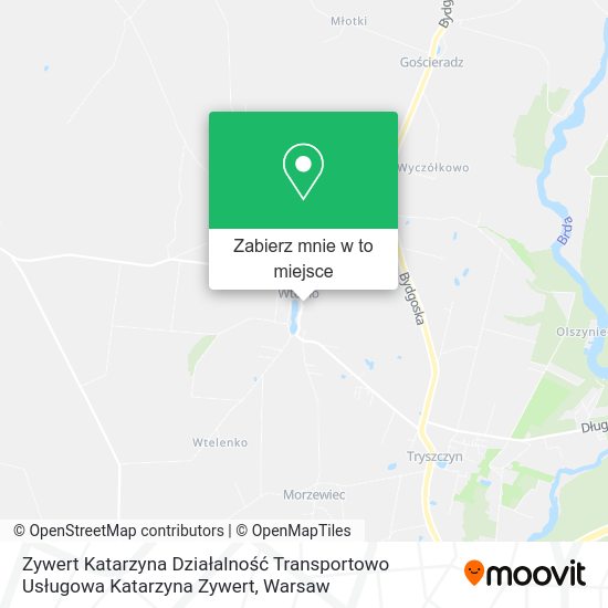 Mapa Zywert Katarzyna Działalność Transportowo Usługowa Katarzyna Zywert