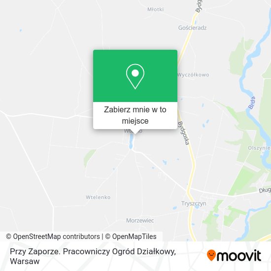 Mapa Przy Zaporze. Pracowniczy Ogród Działkowy