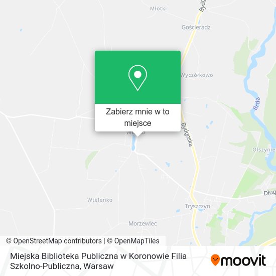 Mapa Miejska Biblioteka Publiczna w Koronowie Filia Szkolno-Publiczna