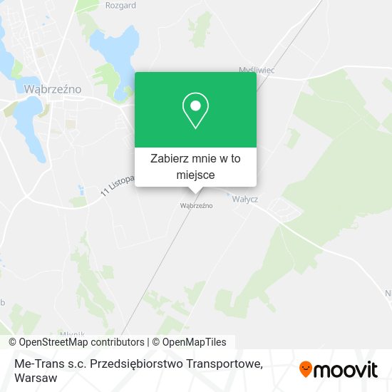 Mapa Me-Trans s.c. Przedsiębiorstwo Transportowe