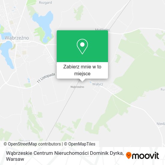 Mapa Wąbrzeskie Centrum Nieruchomości Dominik Dyrka