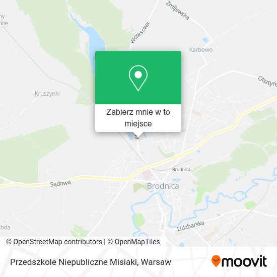 Mapa Przedszkole Niepubliczne Misiaki