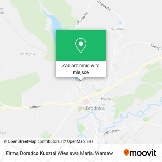 Mapa Firma Doradca Kusztal Wieslawa Maria