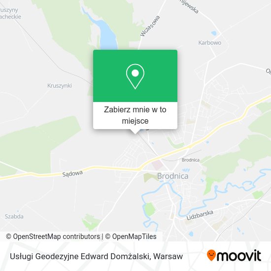 Mapa Usługi Geodezyjne Edward Domżalski