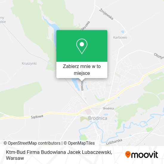 Mapa Ktm-Bud Firma Budowlana Jacek Lubaczewski