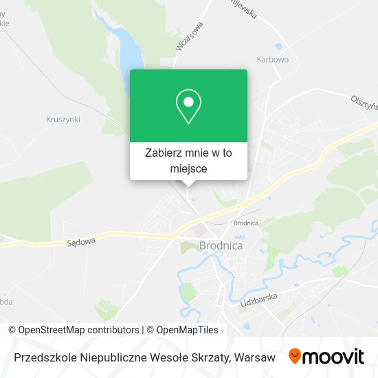 Mapa Przedszkole Niepubliczne Wesołe Skrzaty